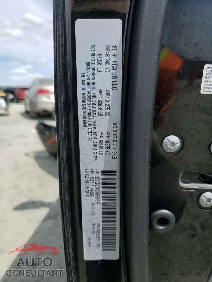DODGE CHALLENGER 2019 - 2C3CDZAG3KH620202