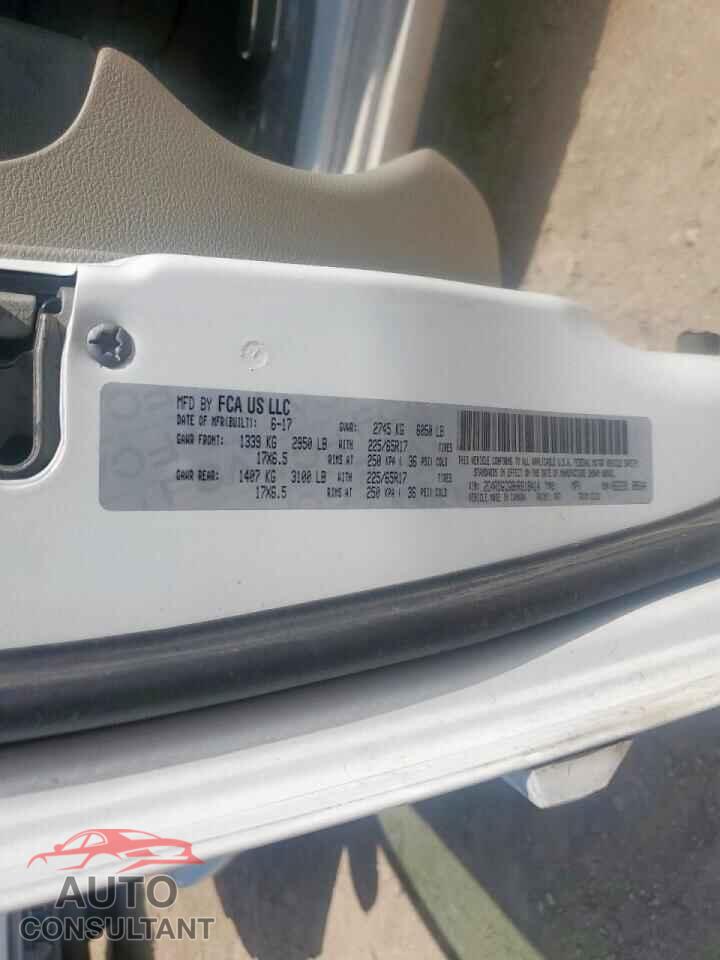 DODGE CARAVAN 2017 - 2C4RDGCG8HR818414