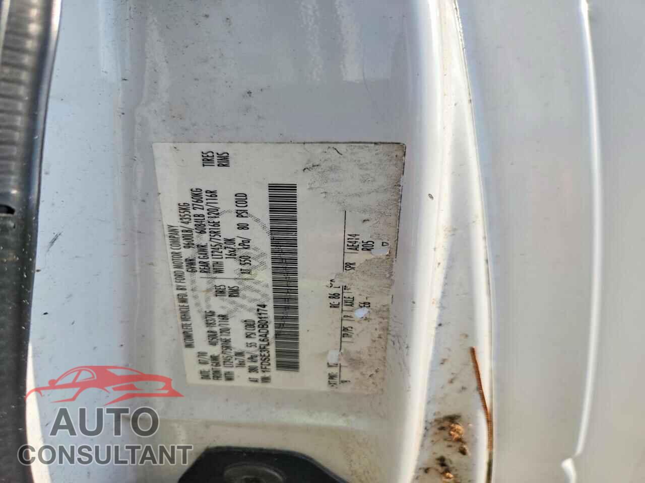 FORD ECONOLINE 2010 - 1FDSE3FL6ADB01174