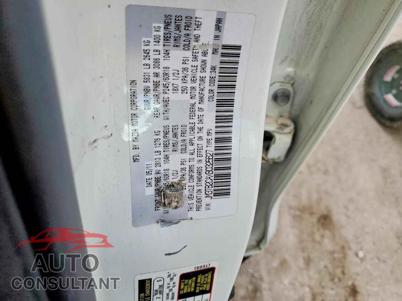 MAZDA CX-9 2011 - JM3TB2CAXB0325627