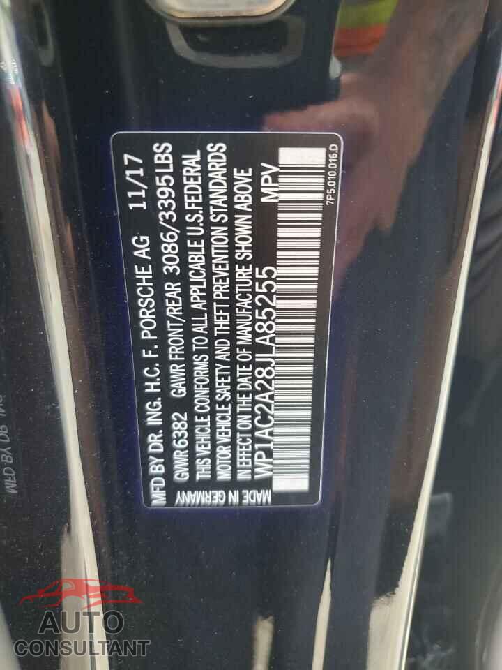 PORSCHE CAYENNE 2018 - WP1AC2A28JLA85255