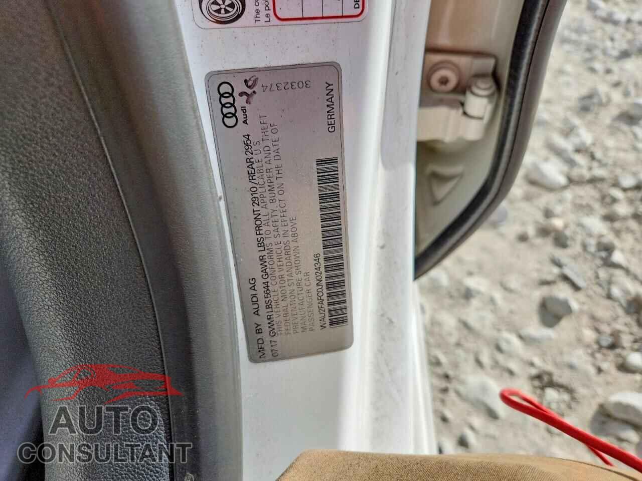 AUDI S7/RS7 2018 - WAU2FAFC0JN024346