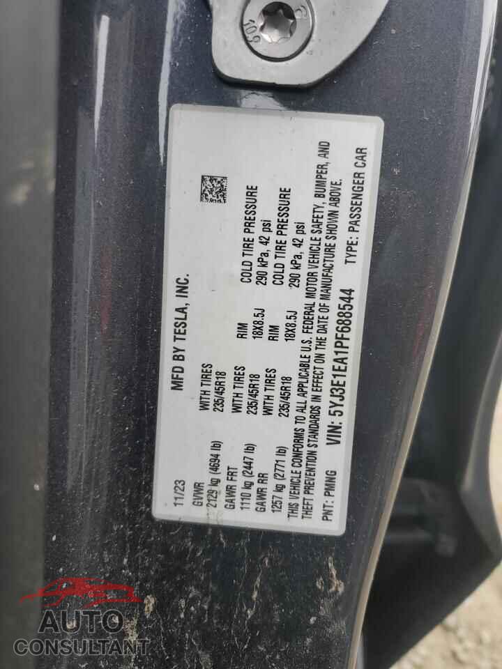 TESLA MODEL 3 2023 - 5YJ3E1EA1PF688544