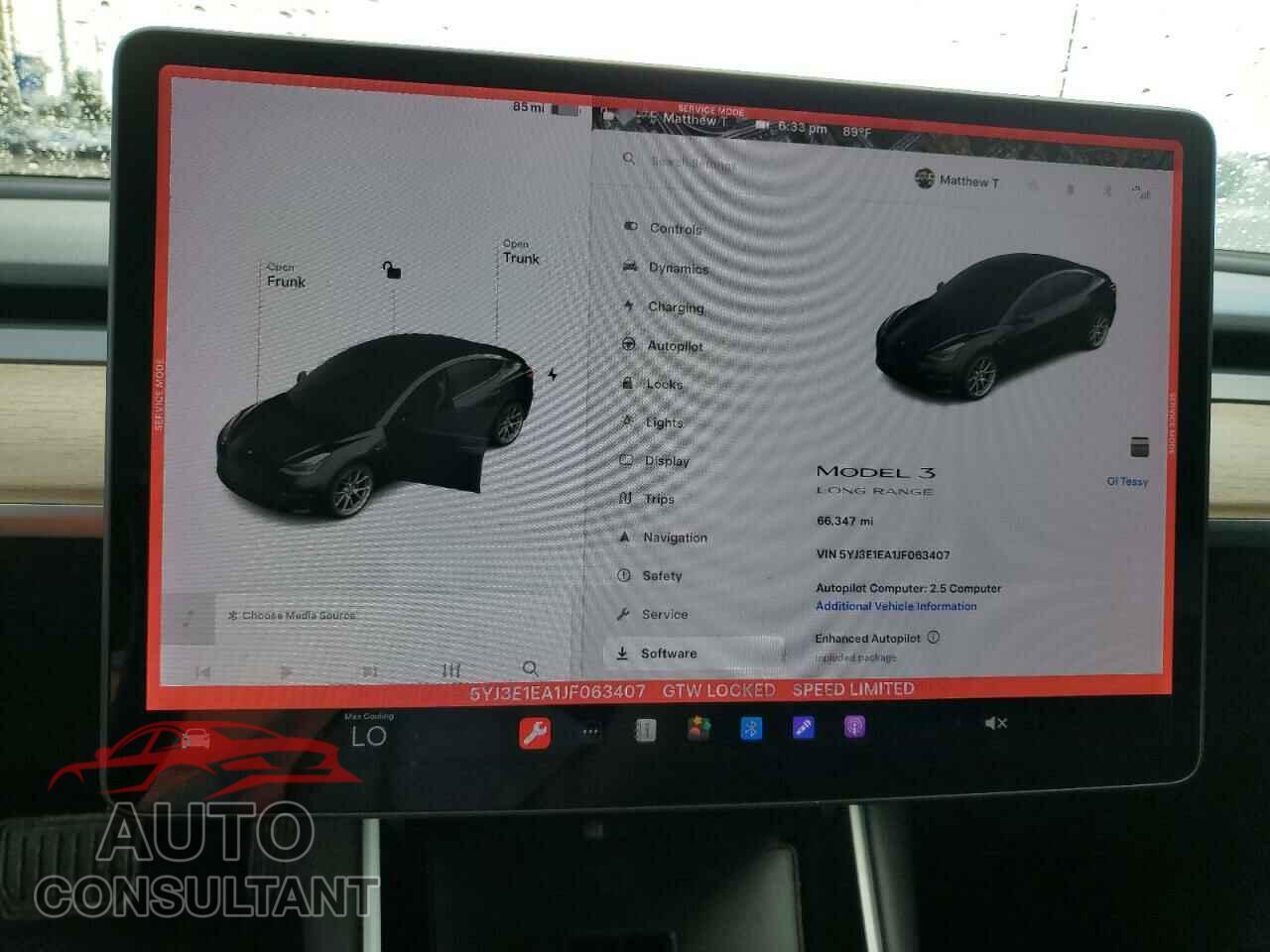 TESLA MODEL 3 2018 - 5YJ3E1EA1JF063407
