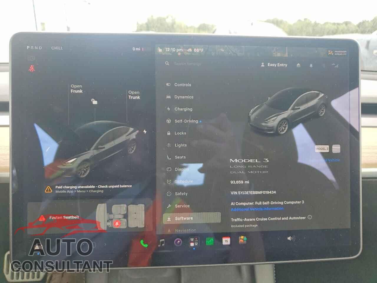 TESLA MODEL 3 2021 - 5YJ3E1EB8MF019434