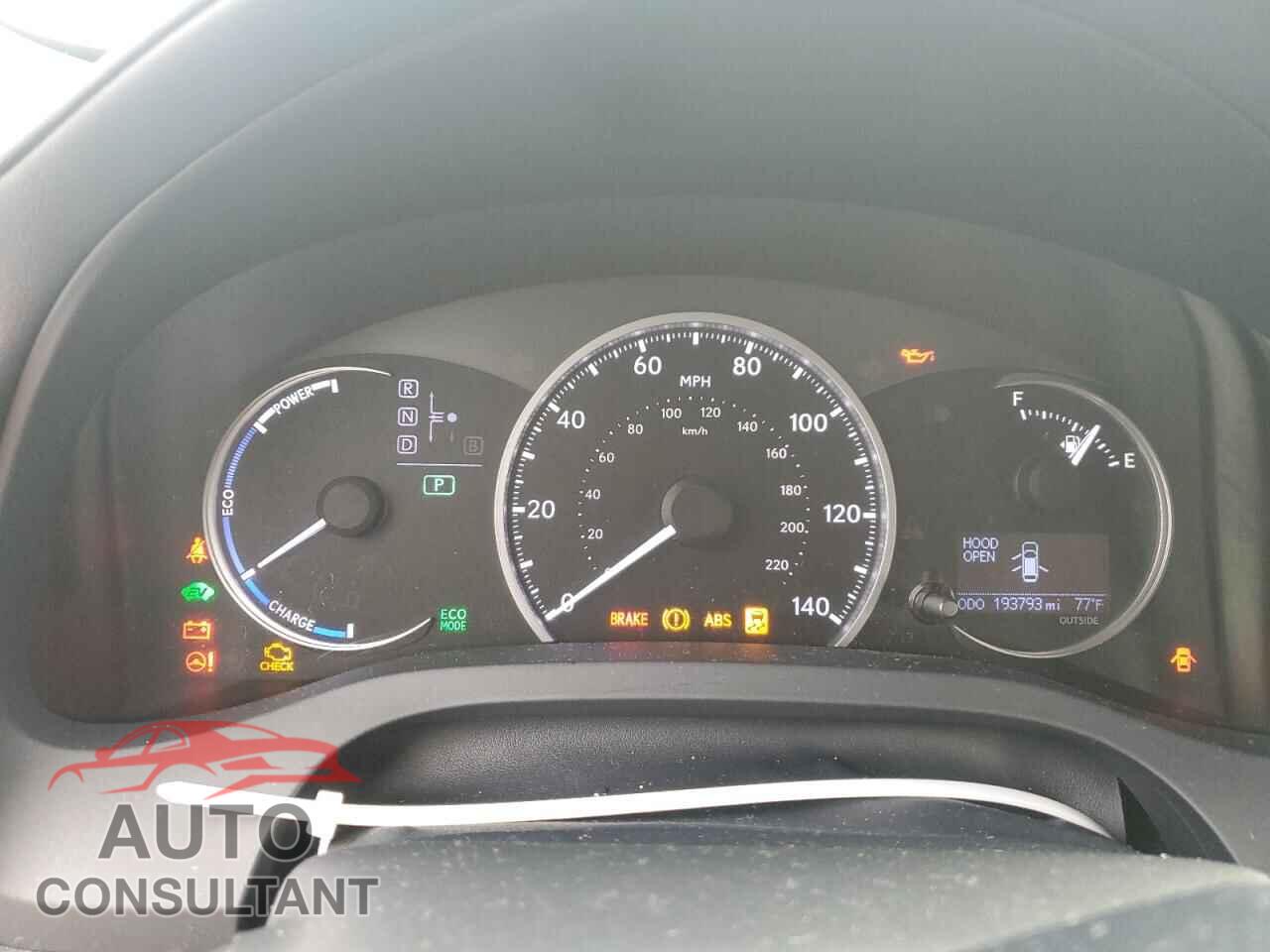 LEXUS CT 200 2012 - JTHKD5BH9C2119122