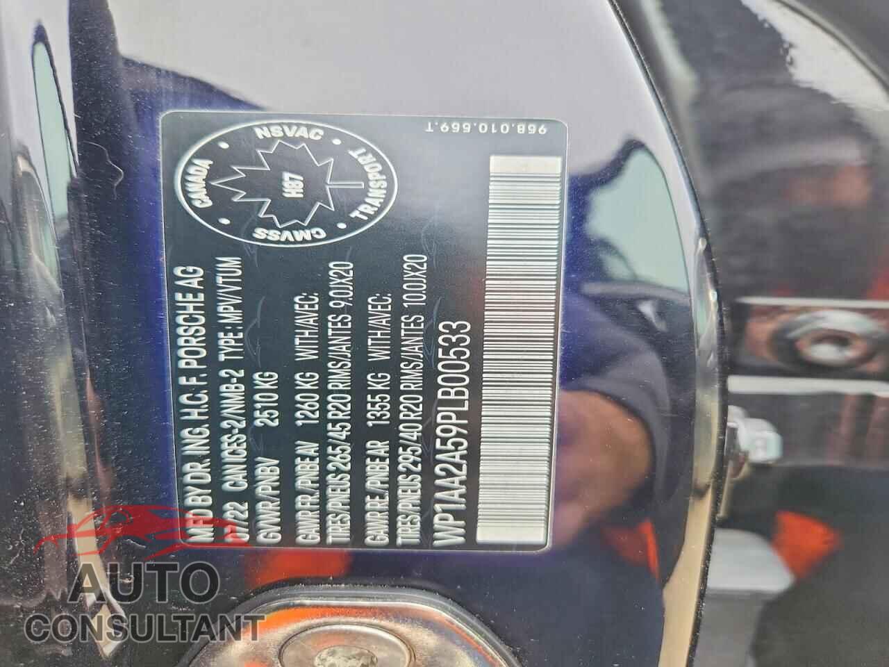 PORSCHE MACAN 2023 - WP1AA2A59PLB00533