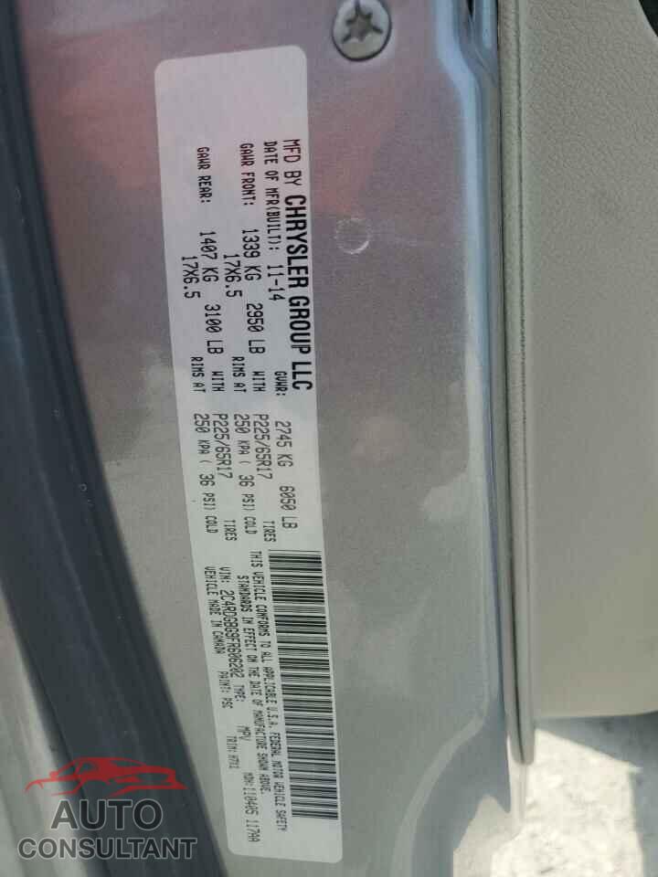 DODGE CARAVAN 2015 - 2C4RDGBG9FR606202