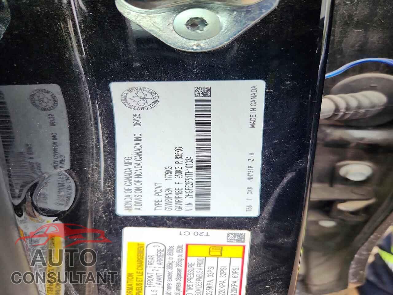 HONDA CIVIC 2026 - 2HGFE2F51TH101334