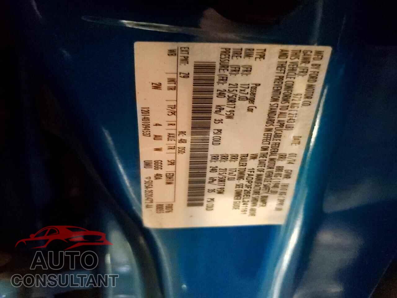 FORD FOCUS 2014 - 1FADP3F26EL241161