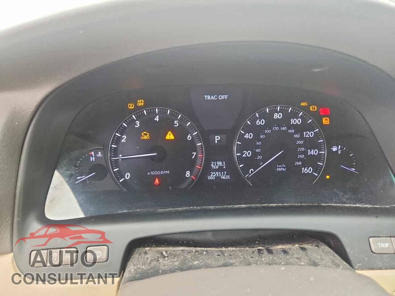 LEXUS LS460 2012 - JTHBL5EFXC5111641