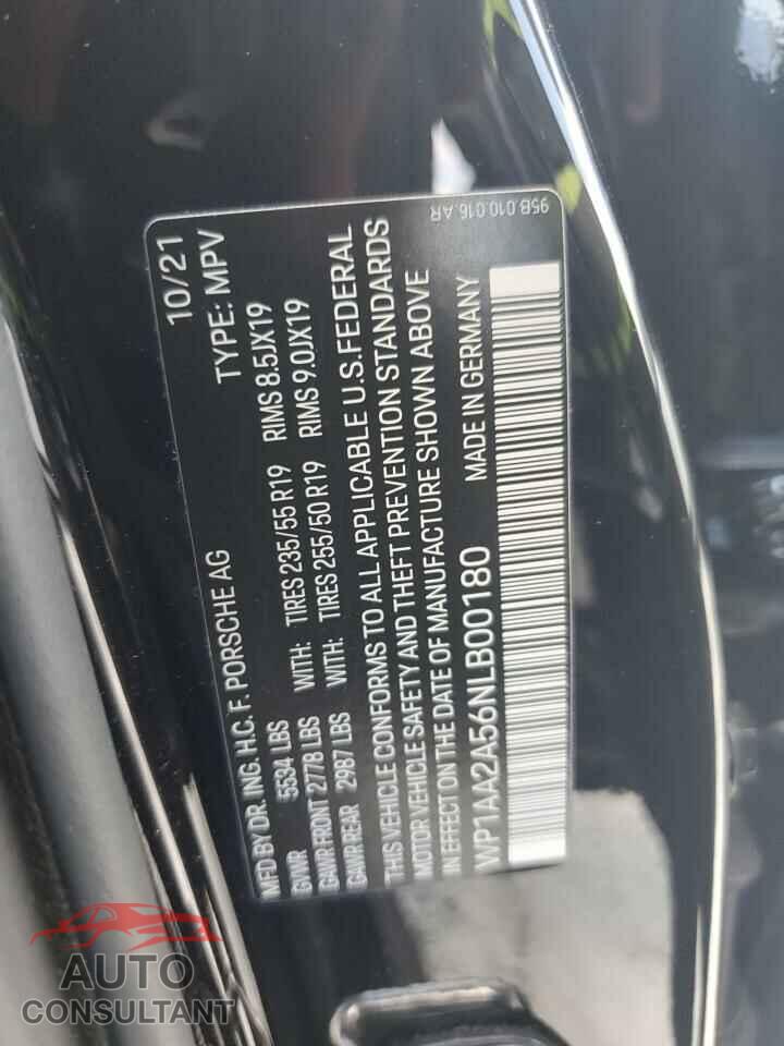 PORSCHE MACAN 2022 - WP1AA2A56NLB00180