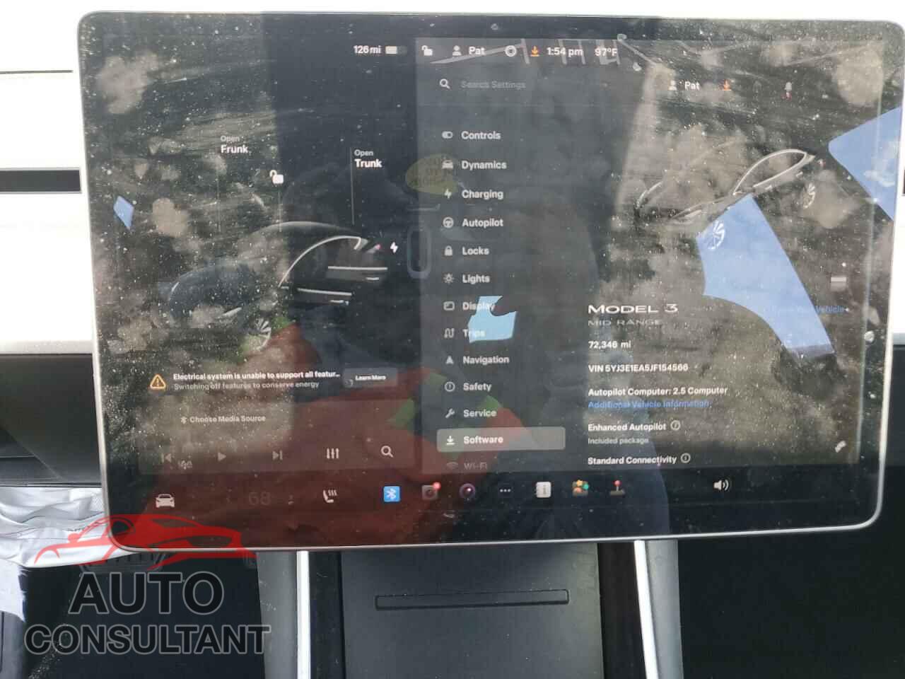 TESLA MODEL 3 2018 - 5YJ3E1EA5JF154566