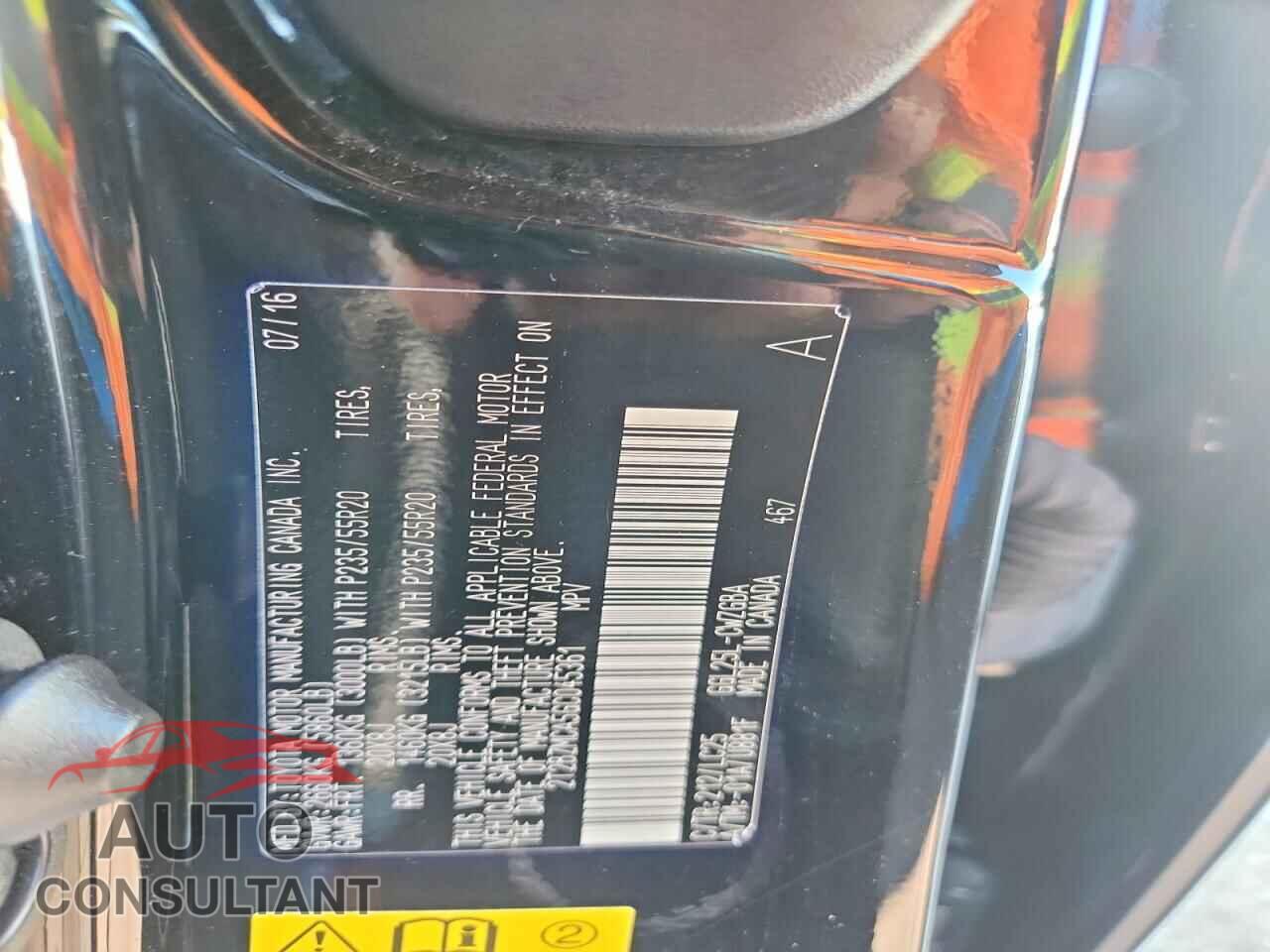 LEXUS RX350 2016 - 2T2BZMCA5GC045361