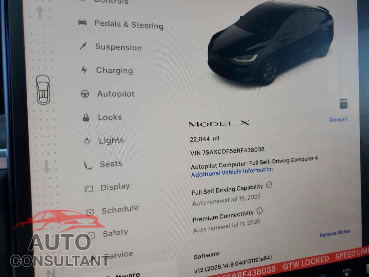 TESLA MODEL X 2024 - 7SAXCDE56RF438038