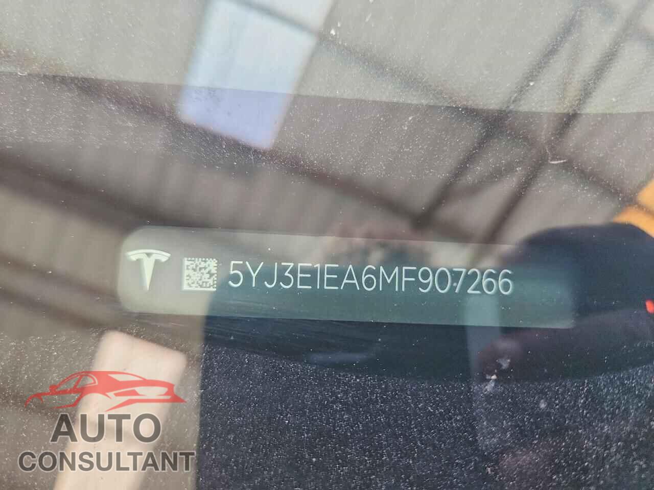 TESLA MODEL 3 2021 - 5YJ3E1EA6MF907266