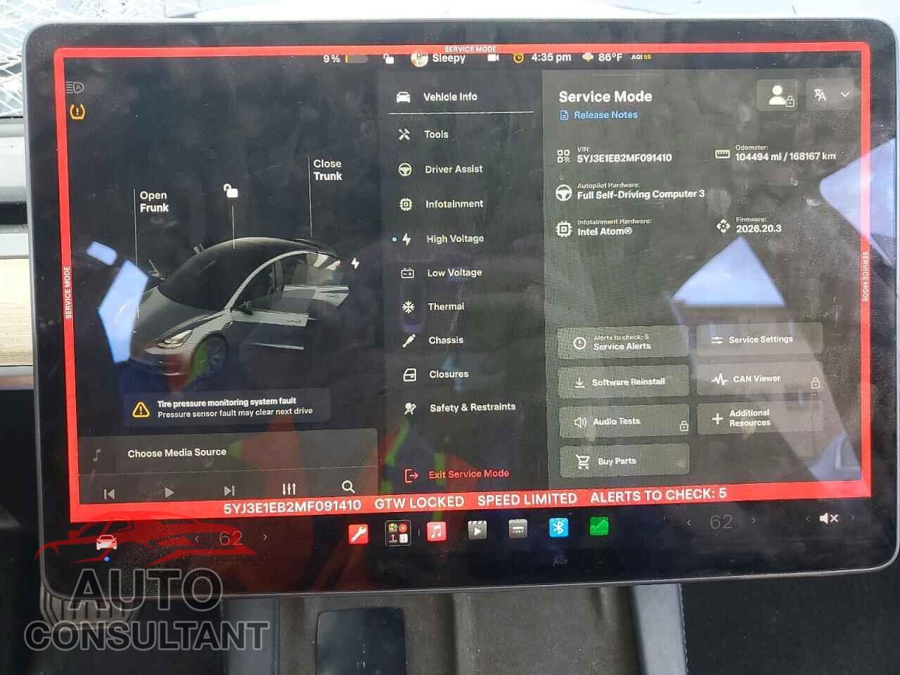 TESLA MODEL 3 2021 - 5YJ3E1EB2MF091410