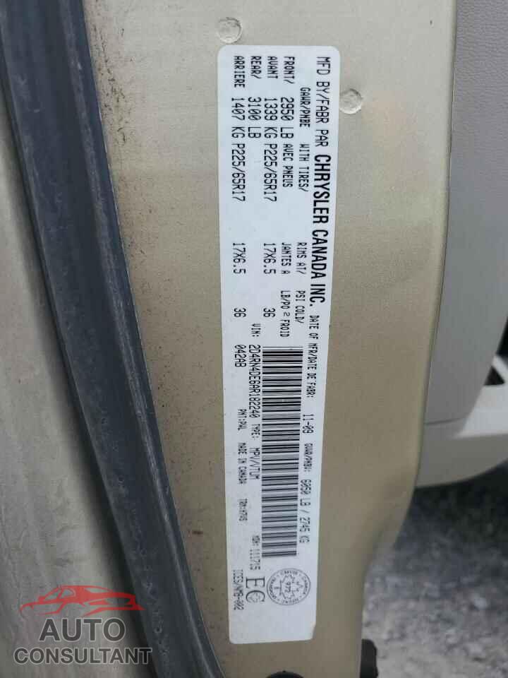 DODGE CARAVAN 2010 - 2D4RN4DE6AR182240