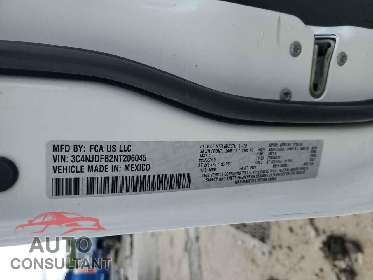JEEP COMPASS 2022 - 3C4NJDFB2NT206045