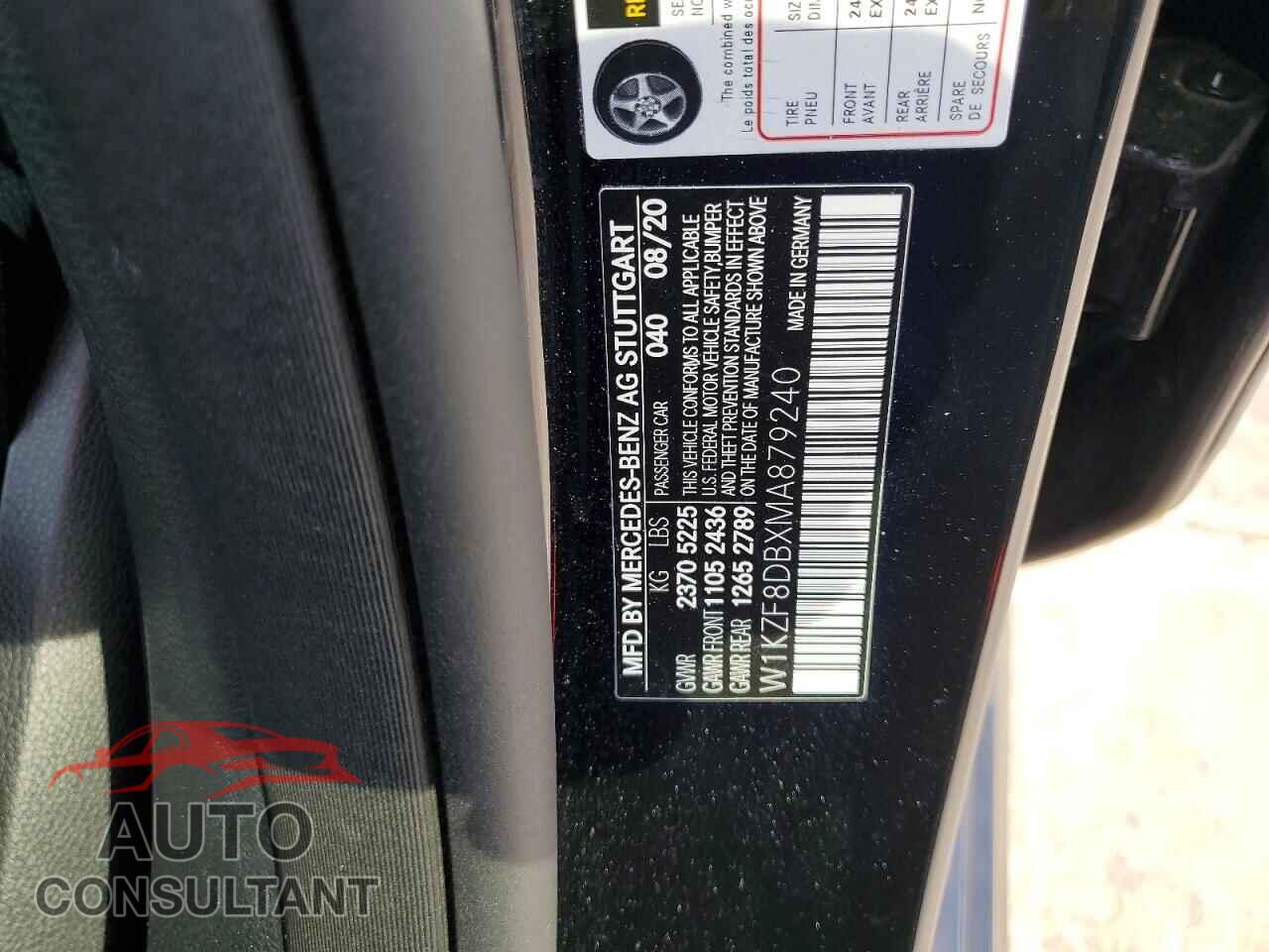MERCEDES-BENZ E-CLASS 2021 - W1KZF8DBXMA879240