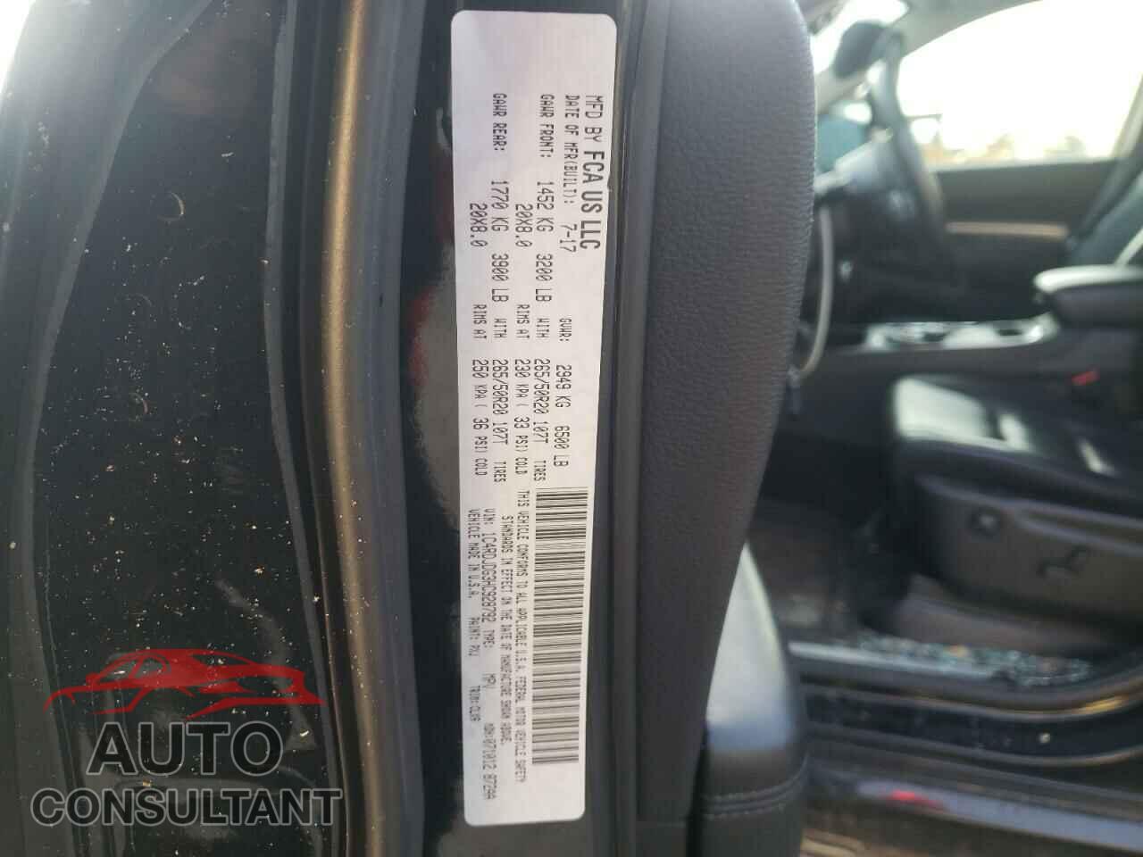 DODGE DURANGO 2017 - 1C4RDJDG3HC928792