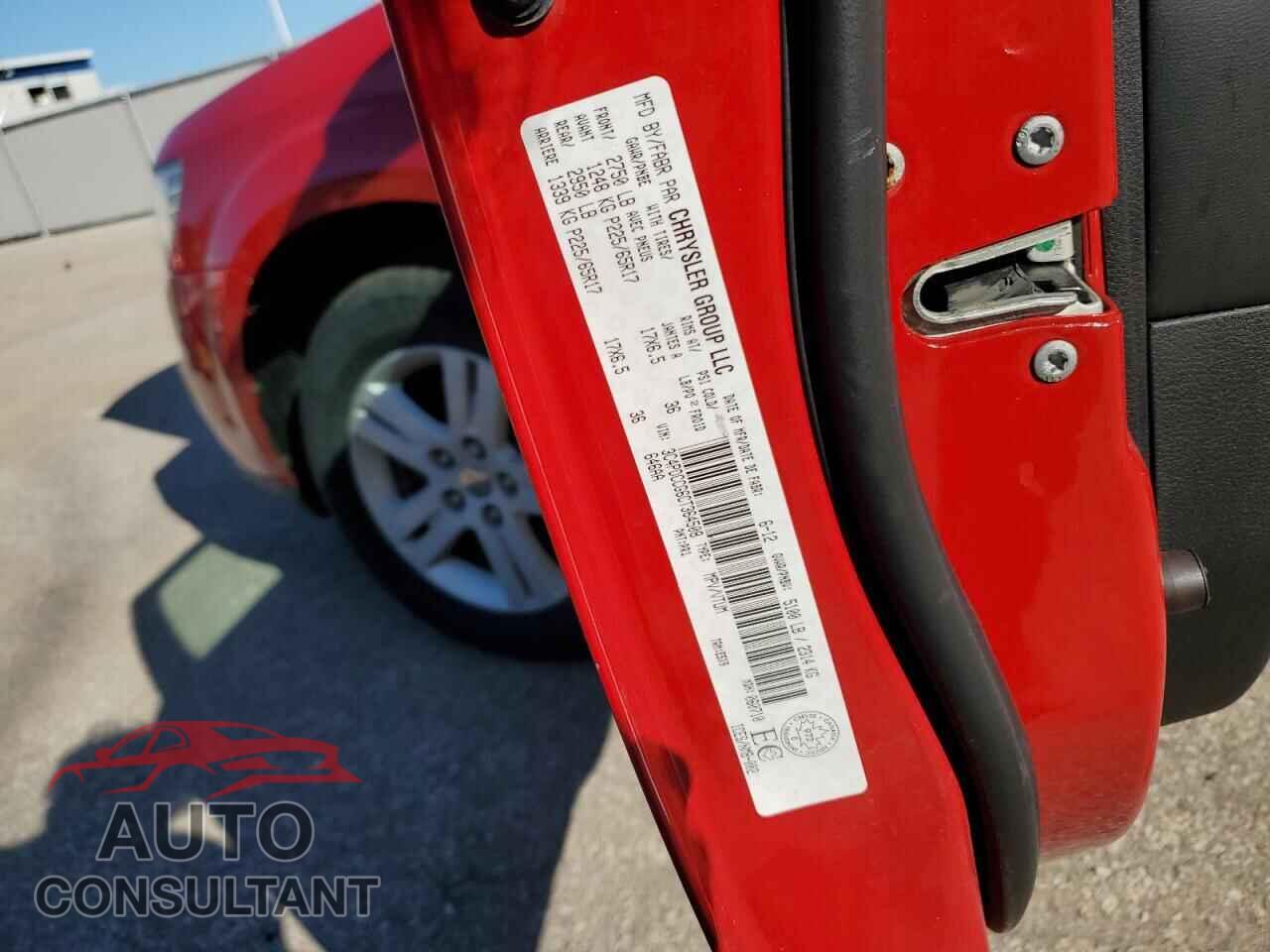 DODGE JOURNEY 2012 - 3C4PDCCG6CT364508