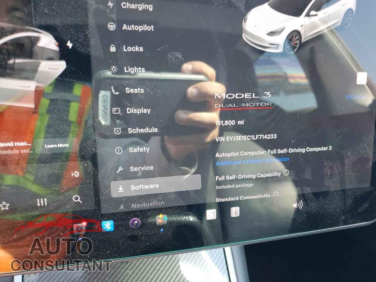 TESLA MODEL 3 2020 - 5YJ3E1EC1LF714233