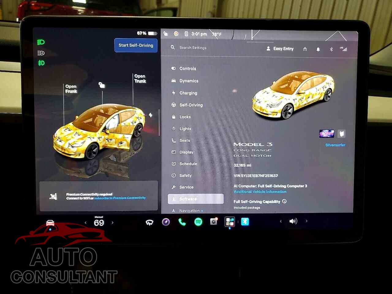 TESLA MODEL 3 2022 - 5YJ3E1EB7NF251637
