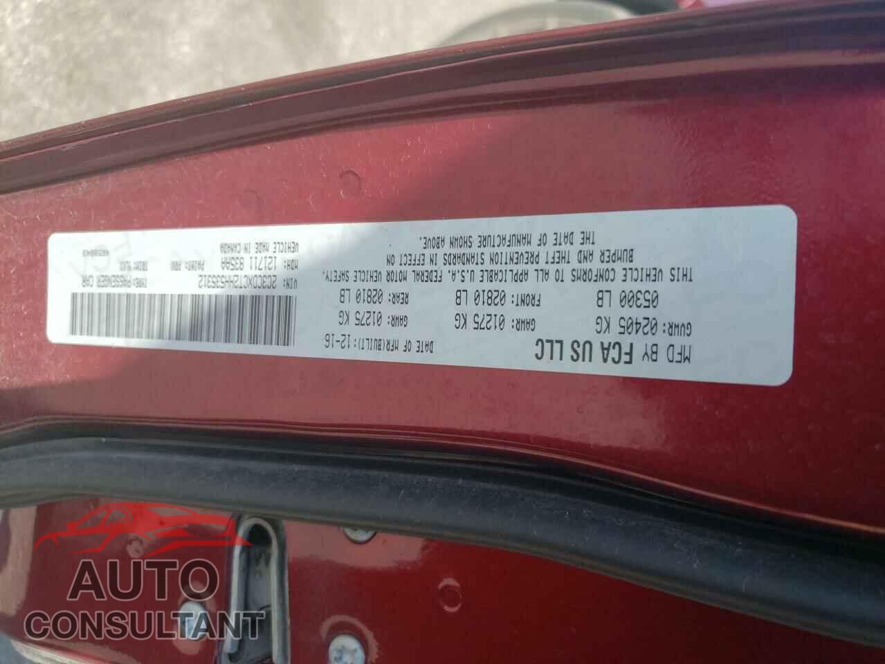 DODGE CHARGER 2017 - 2C3CDXCT2HH535312
