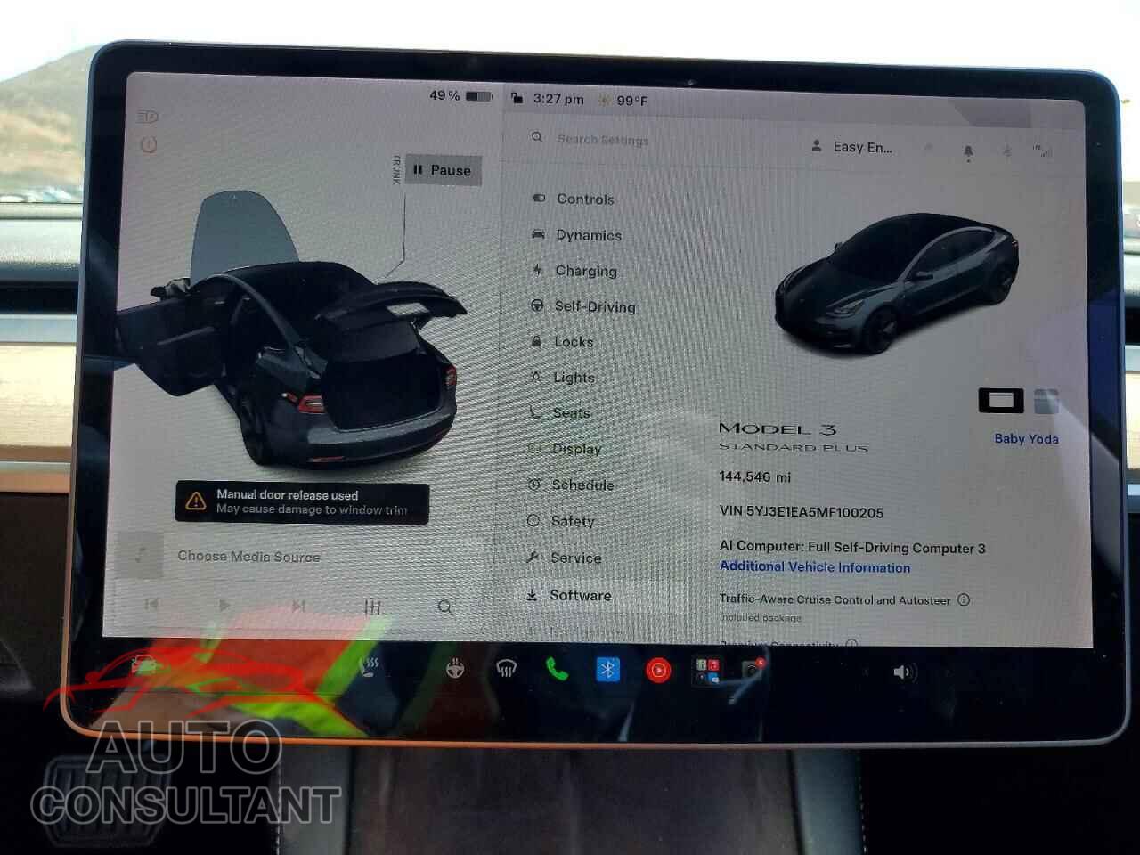 TESLA MODEL 3 2021 - 5YJ3E1EA5MF100205