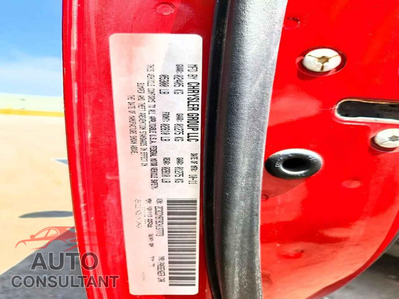 DODGE CHALLENGER 2012 - 2C3CDYBT9CH137773