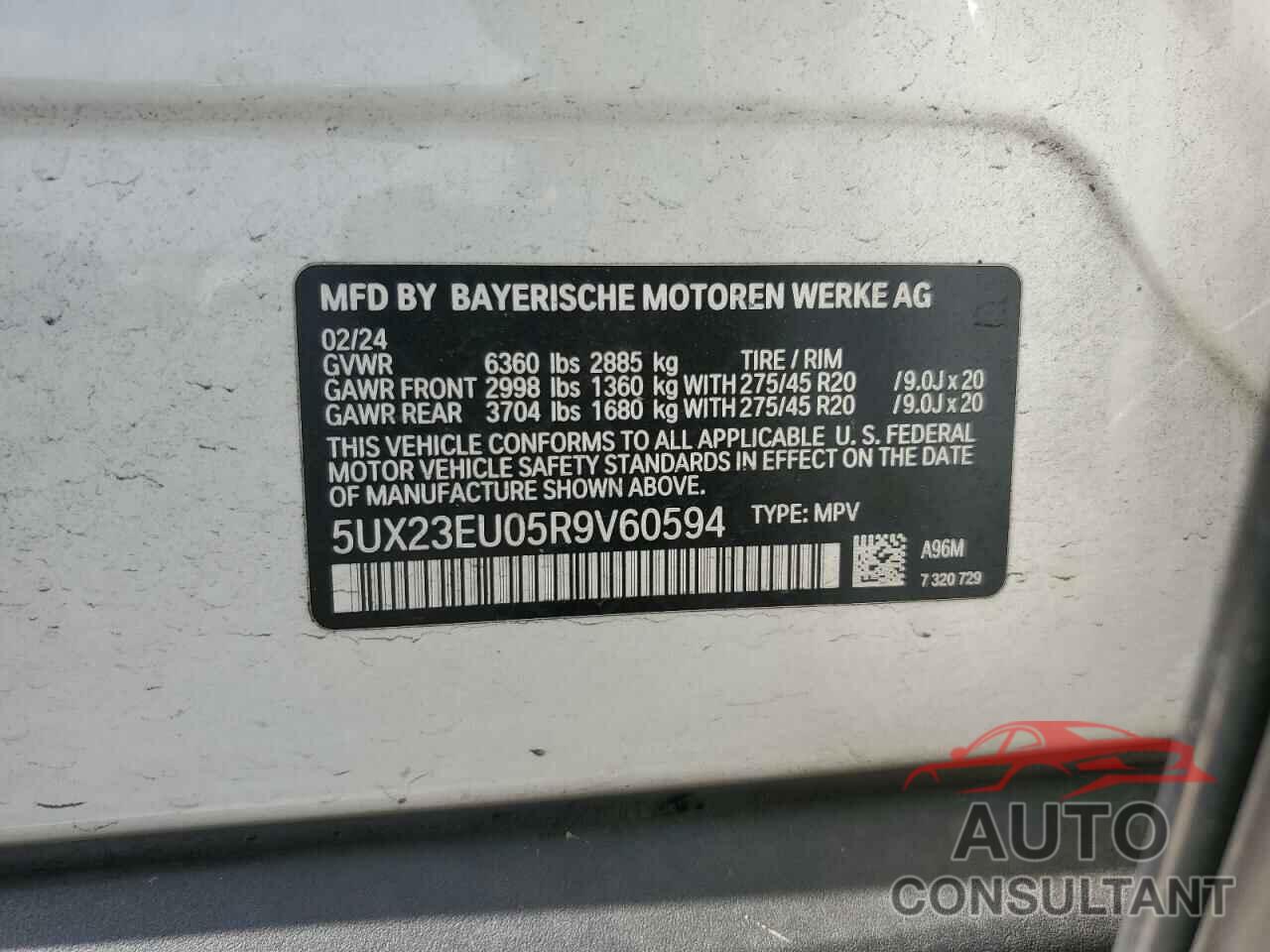 BMW X5 2024 - 5UX23EU05R9V60594