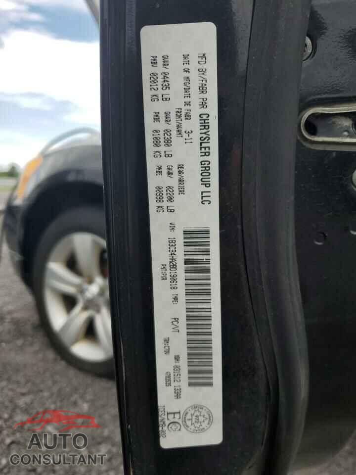 DODGE CALIBER 2011 - 1B3CB4HA2BD190618