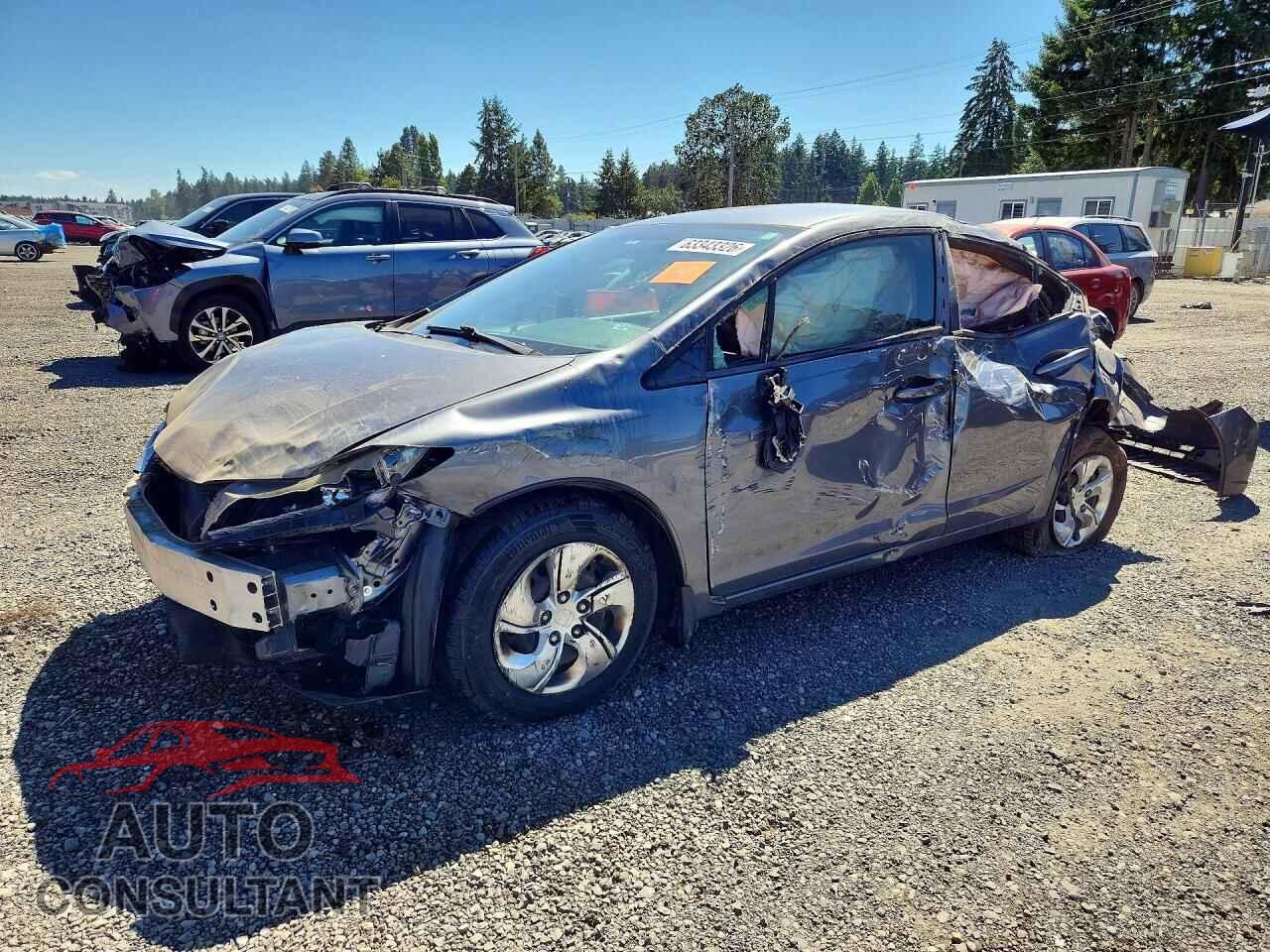 HONDA CIVIC 2013 - 19XFB2F55DE222453