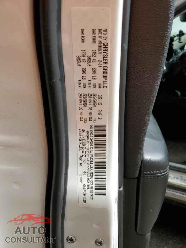 DODGE DURANGO 2014 - 1C4SDJDT0EC438725