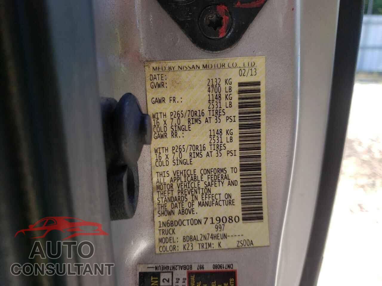 NISSAN FRONTIER 2013 - 1N6BD0CT0DN719080