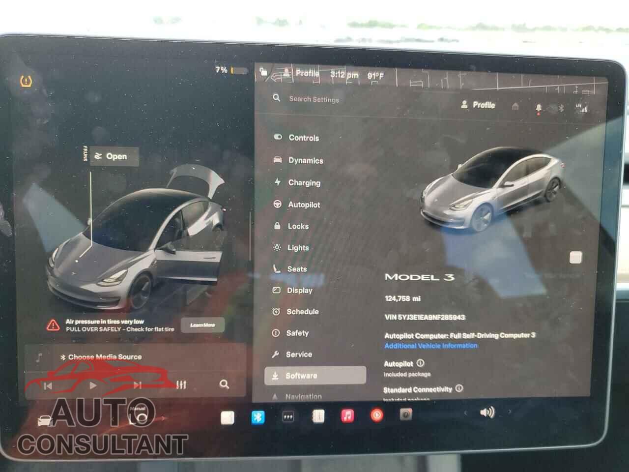 TESLA MODEL 3 2022 - 5YJ3E1EA9NF285943