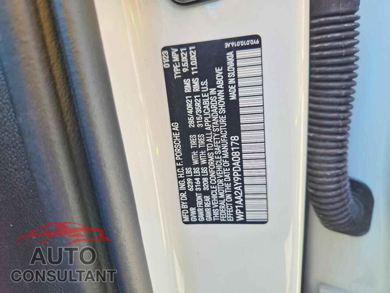 PORSCHE CAYENNE 2023 - WP1AA2AY9PDA08178