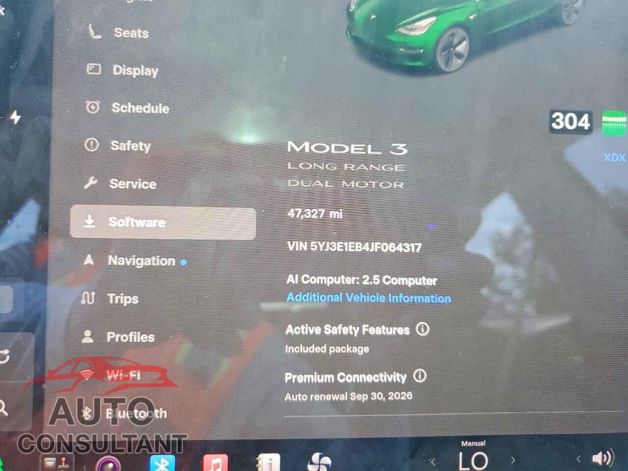 TESLA MODEL 3 2018 - 5YJ3E1EB4JF064317