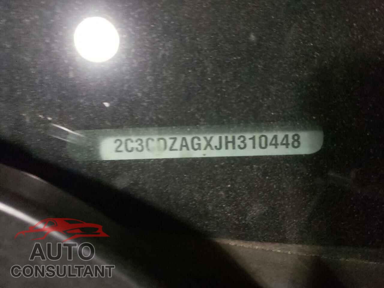 DODGE CHALLENGER 2018 - 2C3CDZAGXJH310448