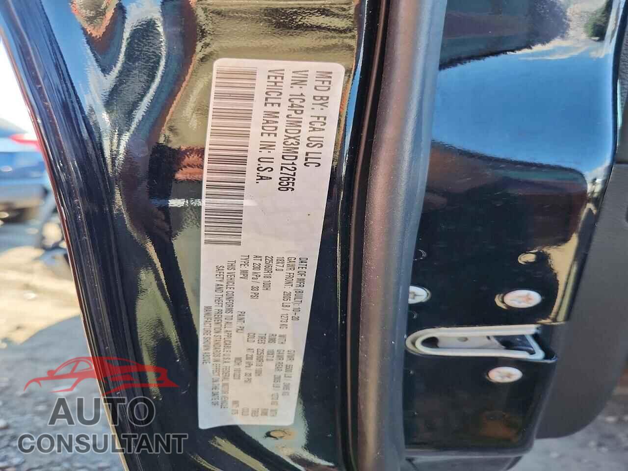 JEEP CHEROKEE 2021 - 1C4PJMDX3MD127656