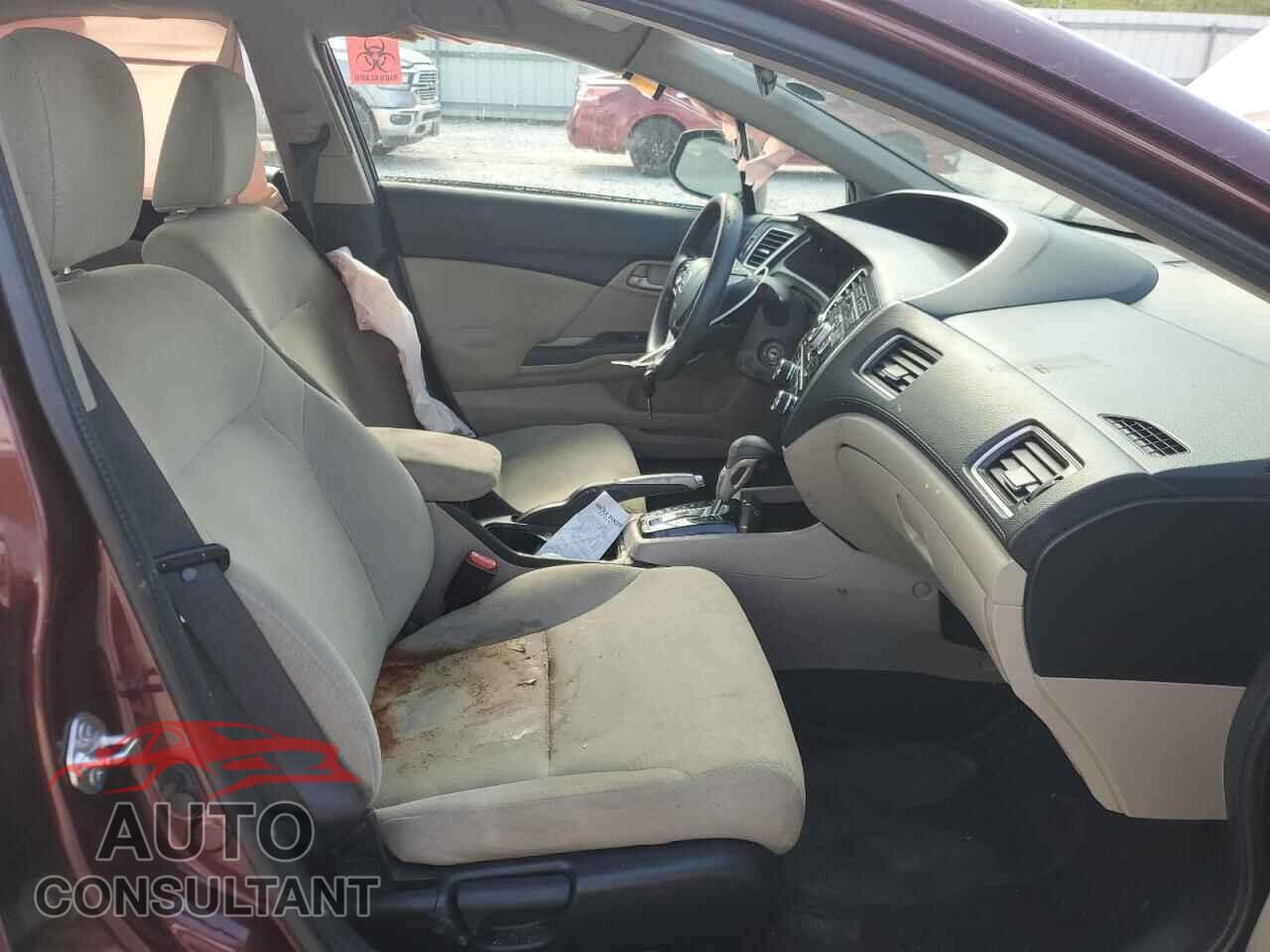 HONDA CIVIC 2013 - 19XFB2F59DE219636