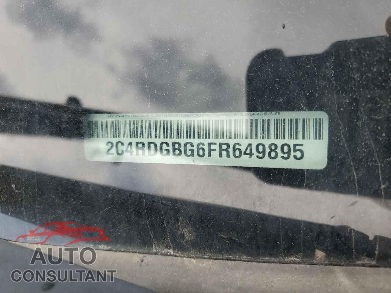 DODGE CARAVAN 2015 - 2C4RDGBG6FR649895