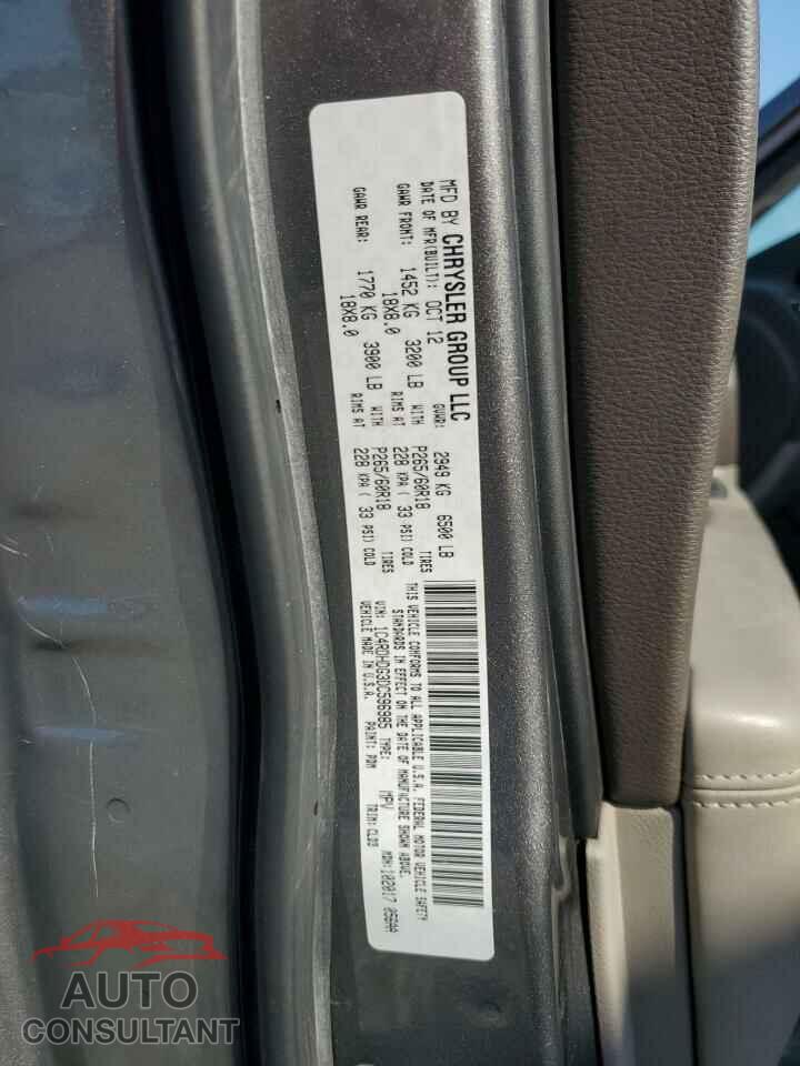 DODGE DURANGO 2013 - 1C4RDHDG3DC596985