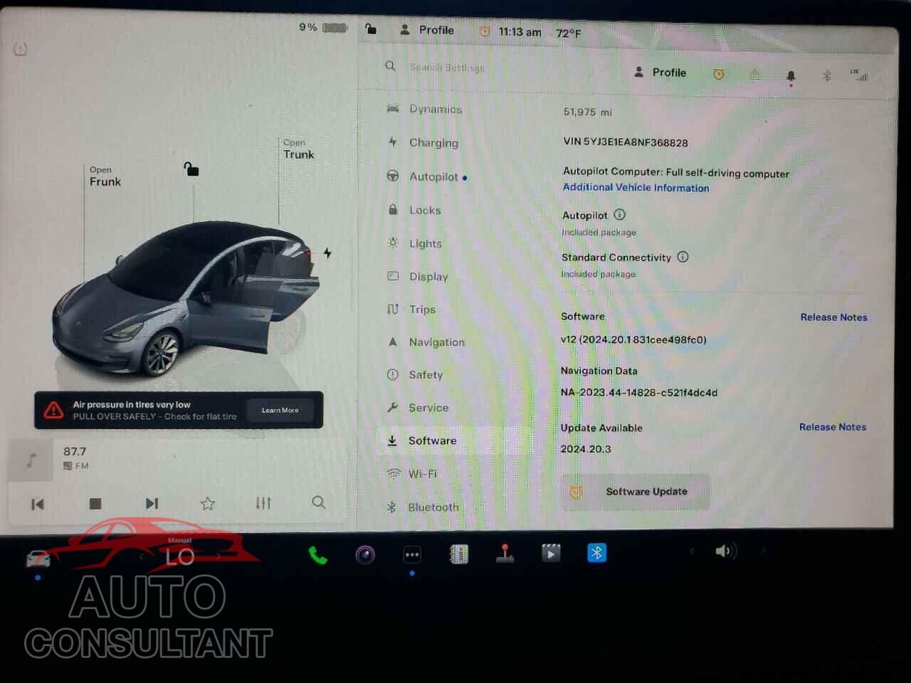 TESLA MODEL 3 2022 - 5YJ3E1EA8NF368828