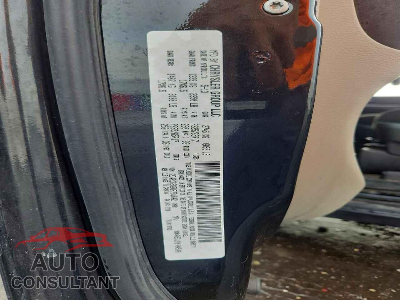 DODGE CARAVAN 2013 - 2C4RDGBG0DR791642
