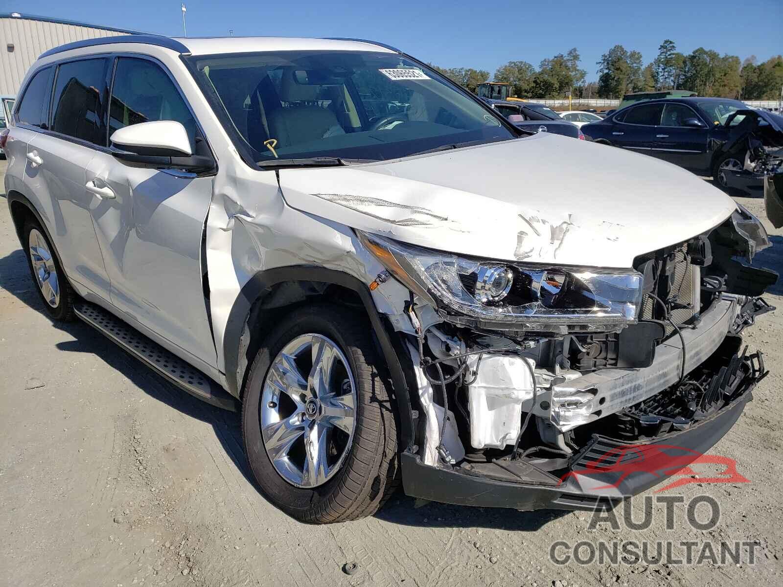 TOYOTA HIGHLANDER 2018 - 5TDYZRFH7JS280038