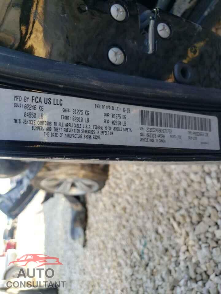 DODGE CHALLENGER 2019 - 2C3CDZAG9KH671753