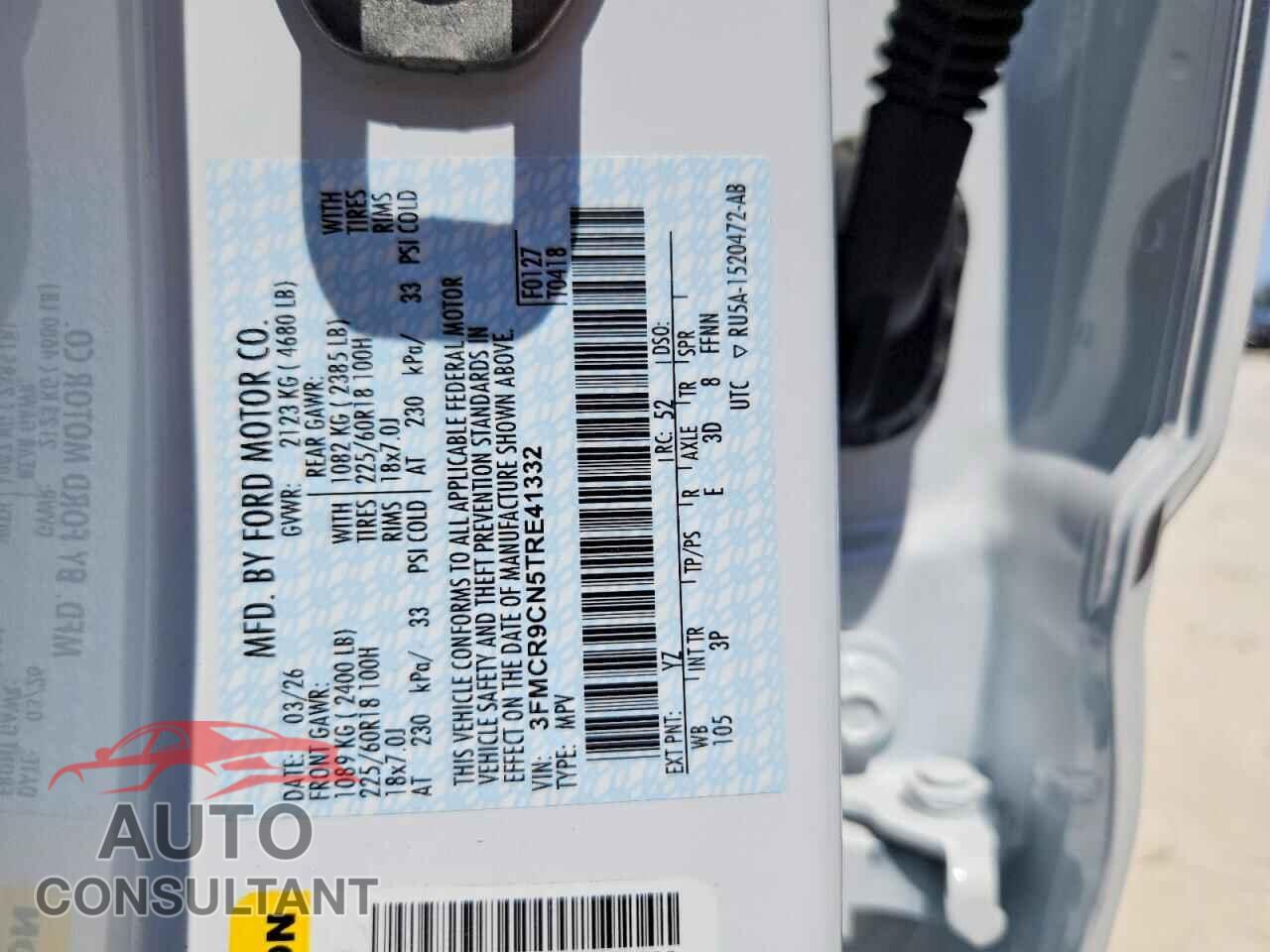 FORD BRONCO 2026 - 3FMCR9CN5TRE41332