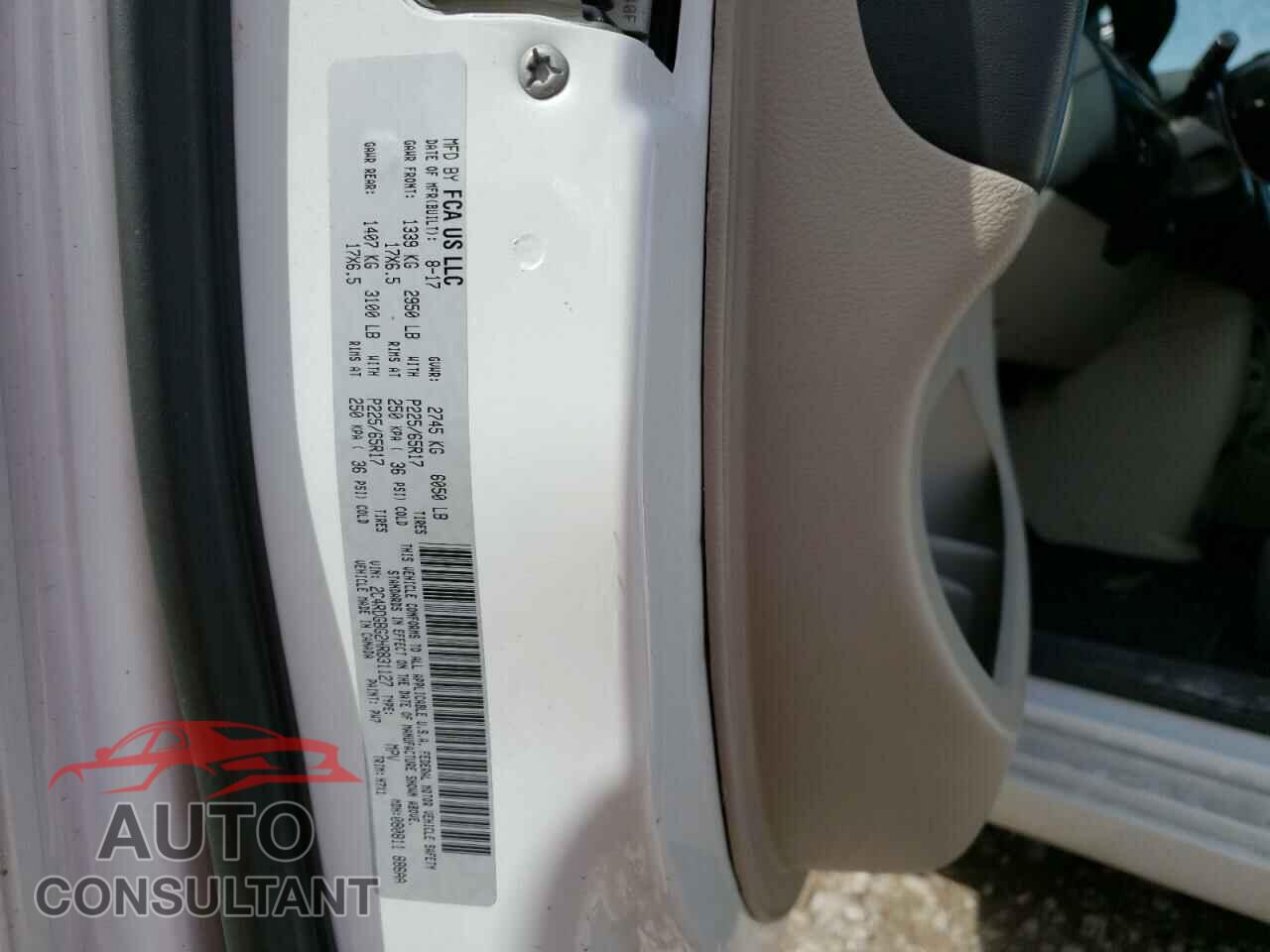 DODGE CARAVAN 2017 - 2C4RDGBG2HR831127
